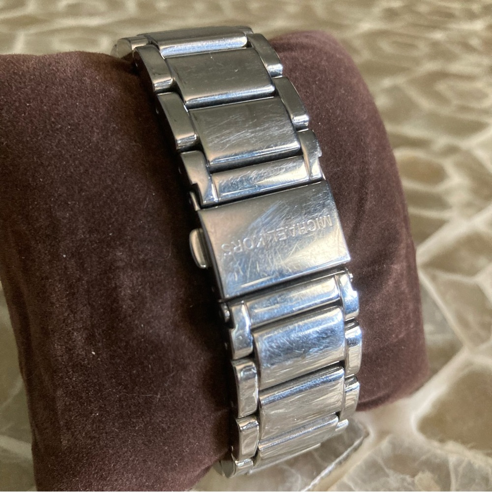 Michael Kors Rocktop Chronograph Silver-tone Ladies Watch - Picture 6 of 9